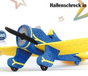 P-26 Peashooter – Hallenschreck in blau-gelb