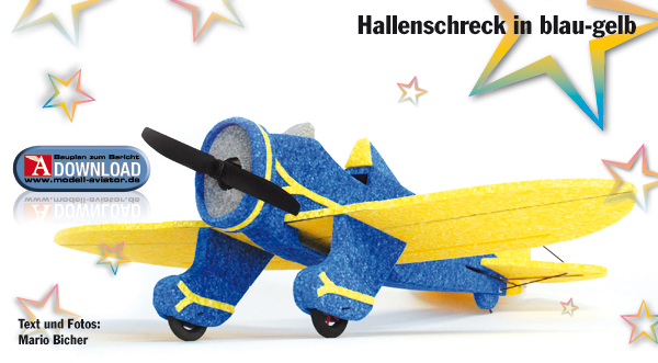 P-26 Peashooter – Hallenschreck in blau-gelb