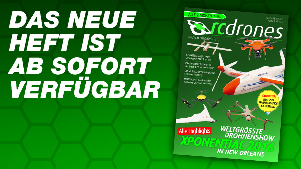 Die neue Ausgabe von rc-drones ist ab sofort erhältlich